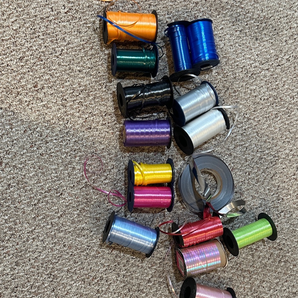 Colorful Craft Ribbon Spools-Price is For All.